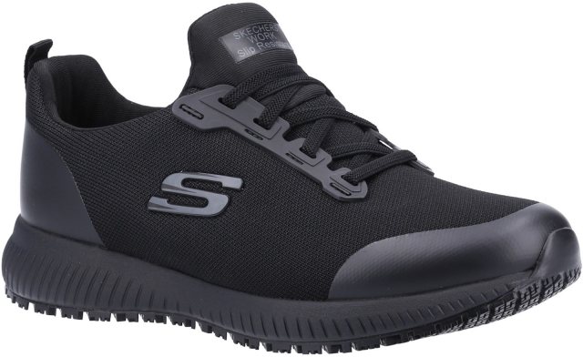 Skechers Skechers Ladies' Squad SR Wide Slip Resistant Occupational Trainer Black