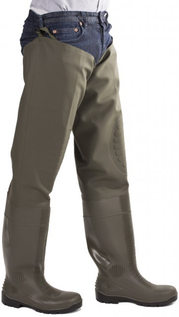 Amblers Amblers Unisex Forth Thigh Safety Wader Green