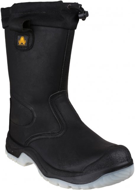 Amblers Amblers Unisex FS209 Water Resistant Pull On Safety Rigger Boot Black