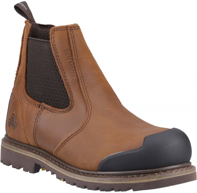 Amblers Amblers Men's FS225 Goodyear Welted Waterproof Pull On Chelsea Safety Boot Brown