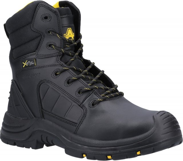 Amblers Amblers Unisex AS350C Berwyn Hi Leg Waterproof Metal Free Metatarsal Safety Boot Black
