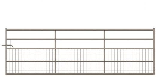 IAE Galvanised Half Mesh Gate