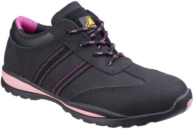 Amblers Amblers Ladies' FS47 Safety Trainer Black/Pink