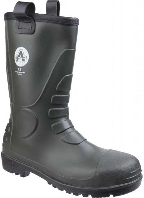 Amblers Amblers Men's FS97 PVC Rigger Safety Boot Green