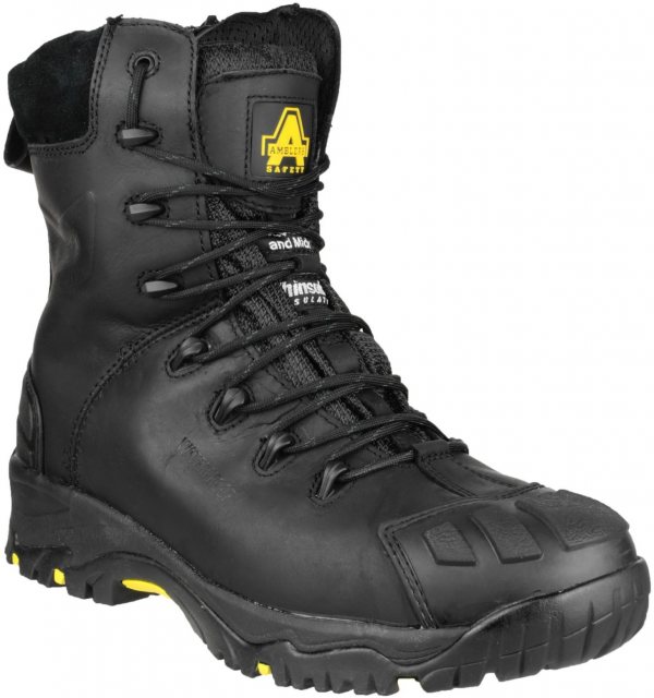 Amblers Amblers Unisex FS999 Hi Leg Composite Safety Boot With Side Zip Black