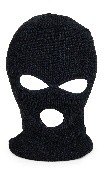 SSP Hats Men's 3 Hole Balaclava Black