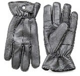 SSP Hats Men's Soft Leather Glove Black