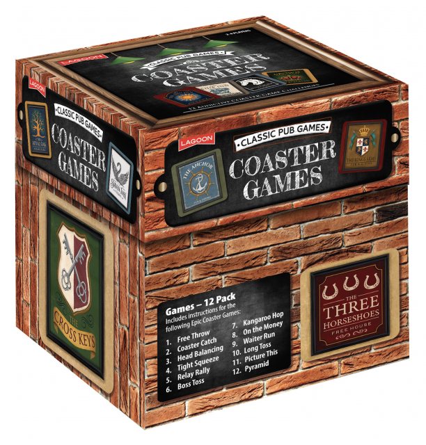 Lagoon Classic Pub Coaster Games 12 Pack