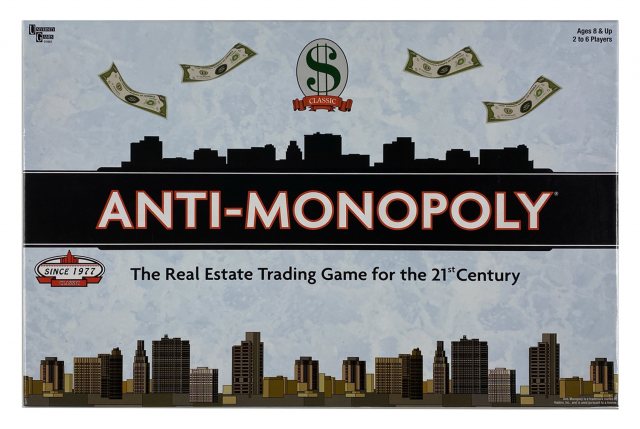 Anti-Monopoly Trading Estate Board Game