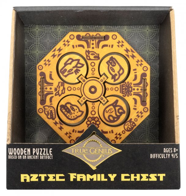 True Genius Aztec Family Chest Puzzle
