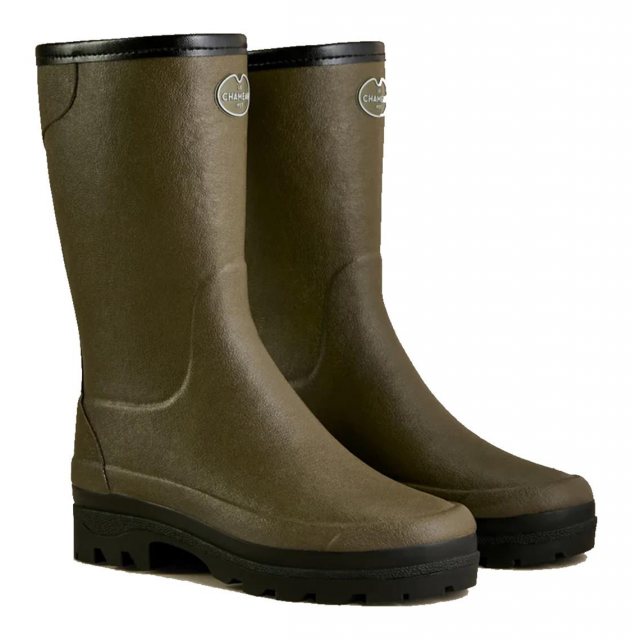 Le Chameau Le Chameau Bottillon Giverny Wool Lined Wellington Vert