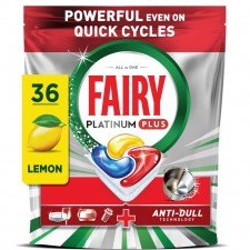 Fairy Platinum Plus Lemon Dishwasher Tablets 36 Pack