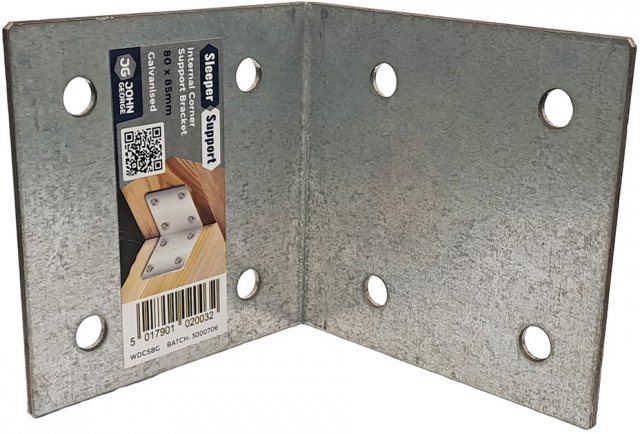 John George John George Galvanised Corner Bracket Sleeper Support