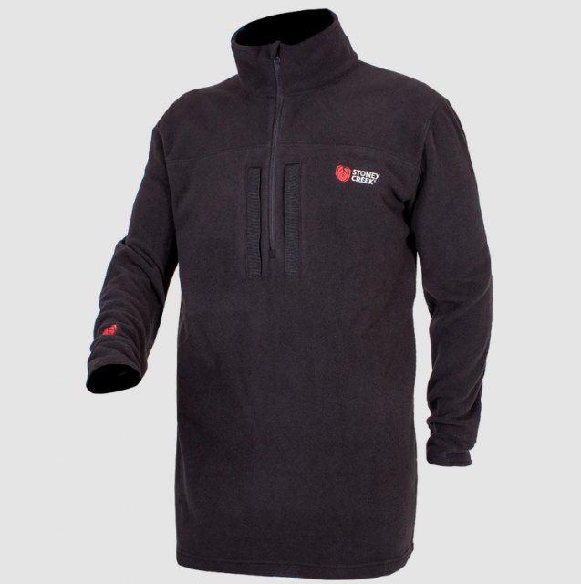 Stoney Creek Stoney Creek Twin Zip Perf+ Top Black