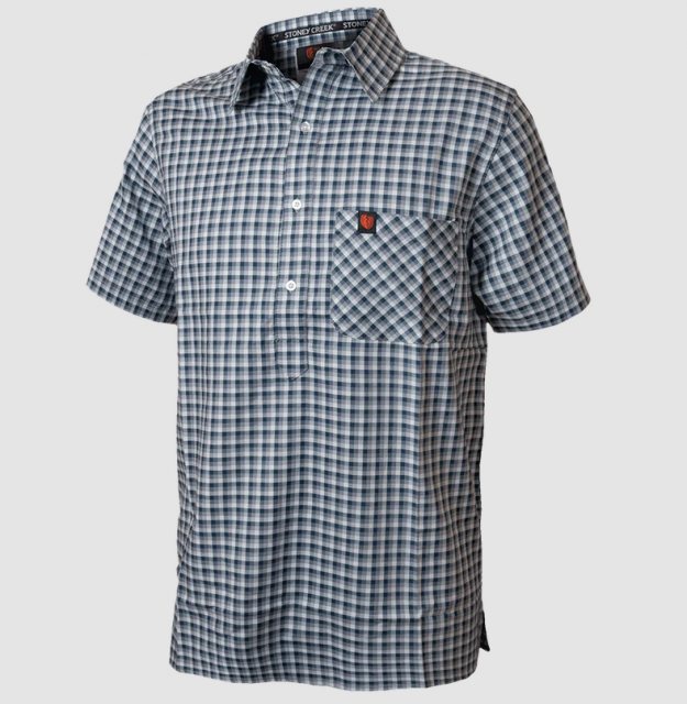Stoney Creek Stoney Creek Checkmate Polo Shirt Storm Check