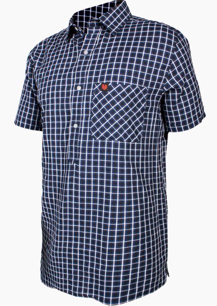 Stoney Creek Stoney Creek Checkmate Polo Shirt Navy Check