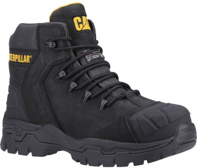 Caterpillar Caterpillar Men's Everett S3 Waterproof Safety Boot Black