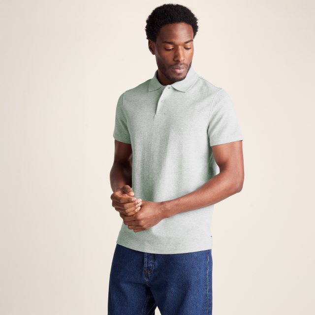 Tog24 Tog24 Zaden Polo Shirt Light Grey Marl