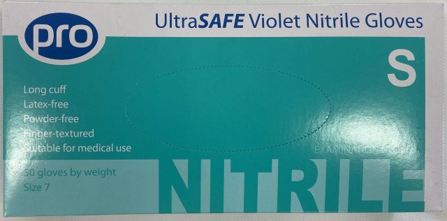 PRO Ultrasafe Nitrite Long Cuff Glove 50 Pack