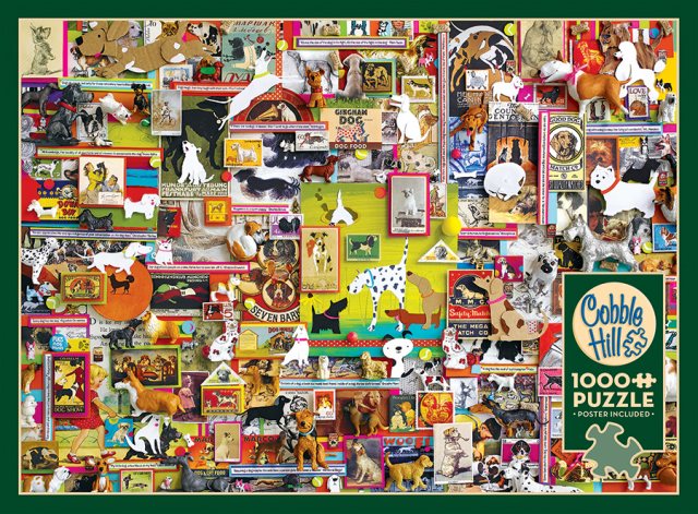 Cobble Hill Dog Town Jigsaw Puzzle 1000 Piece