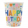 CUP HAPPY BIRTHDAY 8PK PAPER