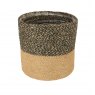BASKET JUTE 5PK NAT/BLK W/LINER