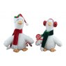 DUCK SITTING W/LOLLIPOP 31CM FESTIVE