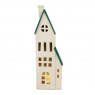 HOUSE STONEWARE 29CM TALL LED WW
