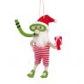 SANTA SNORKELLING 15CM HANGING FELT