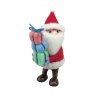 SANTA GIFT STACK 14CM HANGING FELT