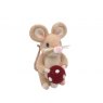 MOUSE HOLDING TOADSTOOL 15CM