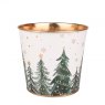 Apac Christmas Trees Planter With Gold Liner