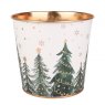 Apac Christmas Trees Planter With Gold Liner