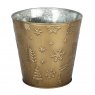 Apac Festive Gold Planter With Gold Liner