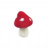 TOADSTOOL RED/WHT 9CM HANGING FELT