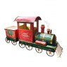 TRAIN W/CARRIAGE RED/GRN 135X280CM METAL