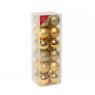 BAUBLE GOLD 3CM 24PK SHATTERPROOF