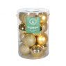 BAUBLE GOLD 8CM 16PK