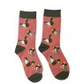 SOCK BAMBOO DUCK PINK LDS