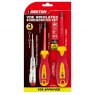 SCREWDRIVER BIT SET 3PC VDE INSULATED DEK