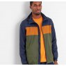 Tog24 Tog24 Craven Waterproof Colourblock Jacket Khaki/Navy/Dark Orange