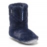Bedroom Athletics Monroe Faux Fur Slipper Boot Peacoat Navy/Trace Grey