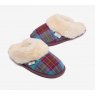 Bedroom Athletics Pippa Checked Slipper Turquoise