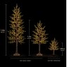 Noma Frosted Fir Twig Tree Warm White