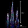 Noma Spectrum Acrylic Tree Cone 1.6m 3 Pack