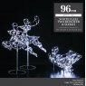 Noma Flexible Reindeers With Sleigh White 96cm