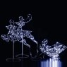 Noma Flexible Reindeers With Sleigh White 96cm