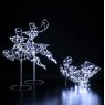 Noma Flexible Reindeers With Sleigh White 96cm