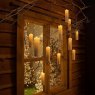 Noma Remote Controlled Pillar Candle Warm White 5 Pack With Wand