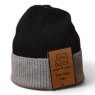 BEANIE UNISEX BLK/GRY